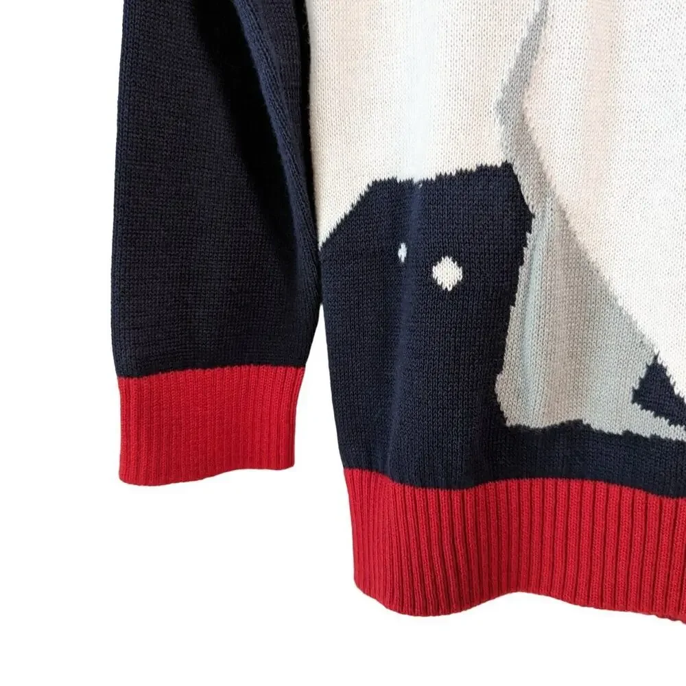 The Children's Place Toddler Sweater 2T Navy Polar Bear Festive Holiday Cotton